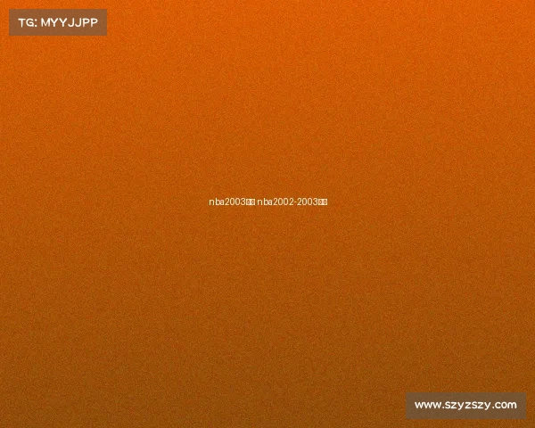 nba2003赛事 nba2002-2003赛季